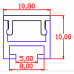 2 db-os Moduláris LED polcvilágító , LI-NEA , természetes fehér , 24V , 2 x 860 mm , 1100 lumen/db