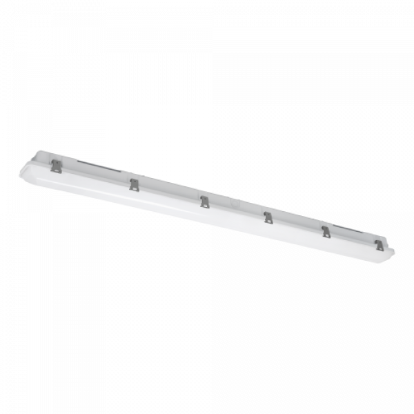 LED lámpatest , 24W , 119 cm , természetes fehér , kompakt armatúra , por- és páravédett , vészvilágító meghajtóval , IP65 , EGLO , 901778